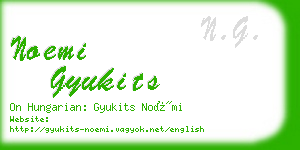 noemi gyukits business card